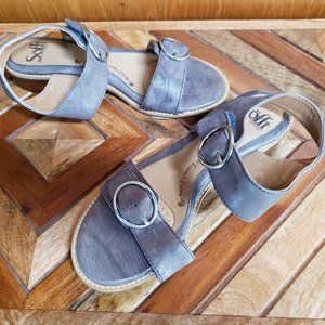 Sofft Leather Gray Sandals New
